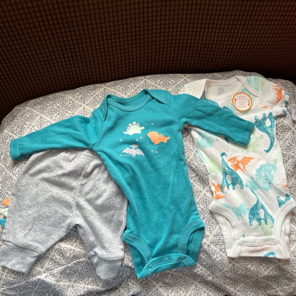 Blue and White Bodysuit One Piece
